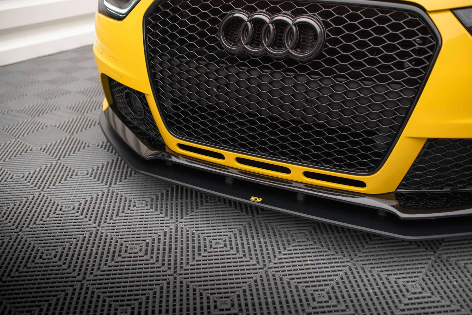 MAXTON DESIGN - Street Pro Spojler pod predný nárazník Audi RS4 B8, Čierna Matná – Obrázok 6
