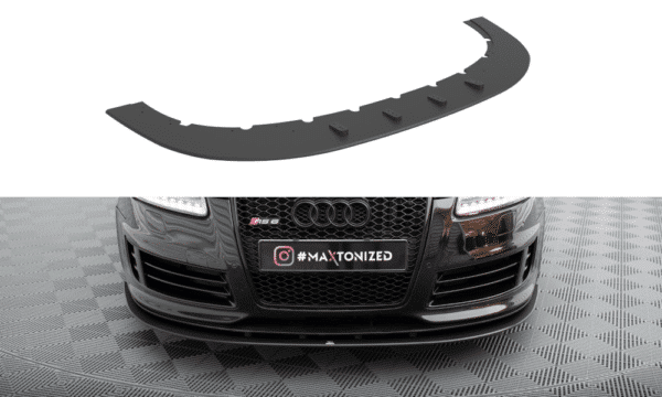 MAXTON DESIGN - Street Pro Spojler pod predný nárazník Audi RS6 Avant C6, Čierna Matná