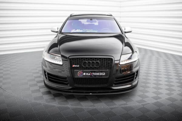 MAXTON DESIGN - Street Pro Spojler pod predný nárazník Audi RS6 Avant C6, Čierna Matná – Obrázok 2