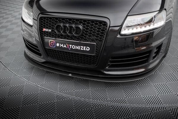 MAXTON DESIGN - Street Pro Spojler pod predný nárazník Audi RS6 Avant C6, Čierna Matná – Obrázok 5
