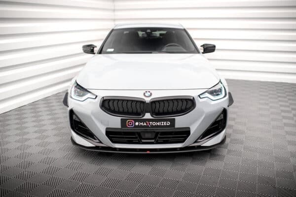 MAXTON DESIGN - Street Pro Spojler pod predný nárazník vhodné pre BMW 2 Coupe M-Pack / M240i G42, Čierna Matná – Obrázok 2