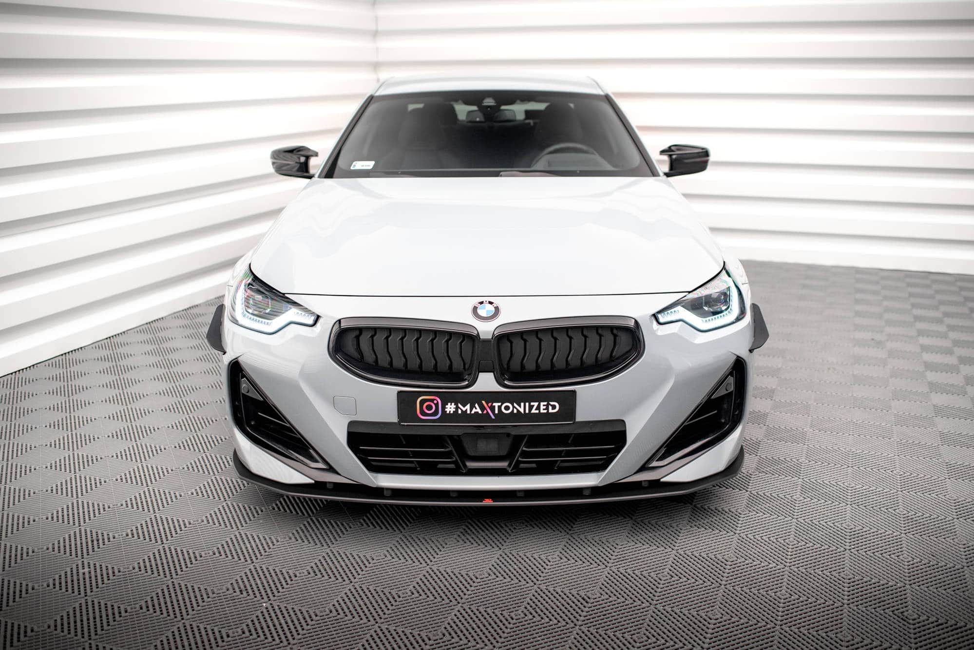 MAXTON DESIGN - Street Pro Spojler pod predný nárazník vhodné pre BMW 2 Coupe M-Pack / M240i G42, Čierna Matná – Obrázok 2