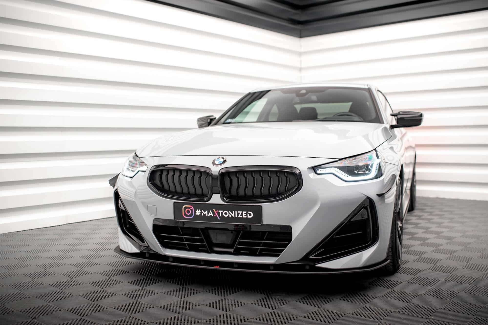 MAXTON DESIGN - Street Pro Spojler pod predný nárazník vhodné pre BMW 2 Coupe M-Pack / M240i G42, Čierna Matná – Obrázok 5