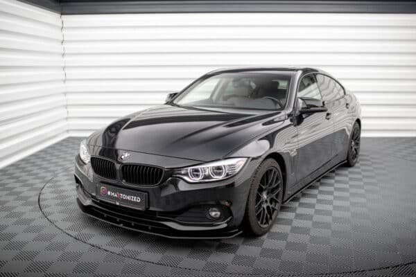 MAXTON DESIGN - Street Pro Spojler pod predný nárazník vhodné pre BMW 4 Gran Coupe F36, Čierna Matná – Obrázok 5