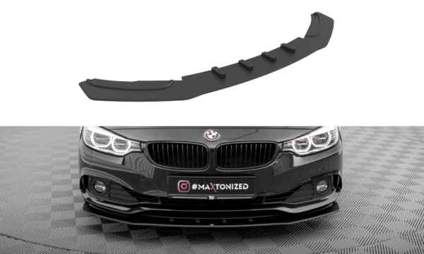 MAXTON DESIGN - Street Pro Spojler pod predný nárazník vhodné pre BMW 4 Gran Coupe F36, Čierna Matná