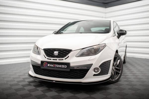 MAXTON DESIGN - Street Pro Spojler pod predný nárazník Seat Ibiza Cupra Sport Coupe Mk4, Čierna Matná – Obrázok 6