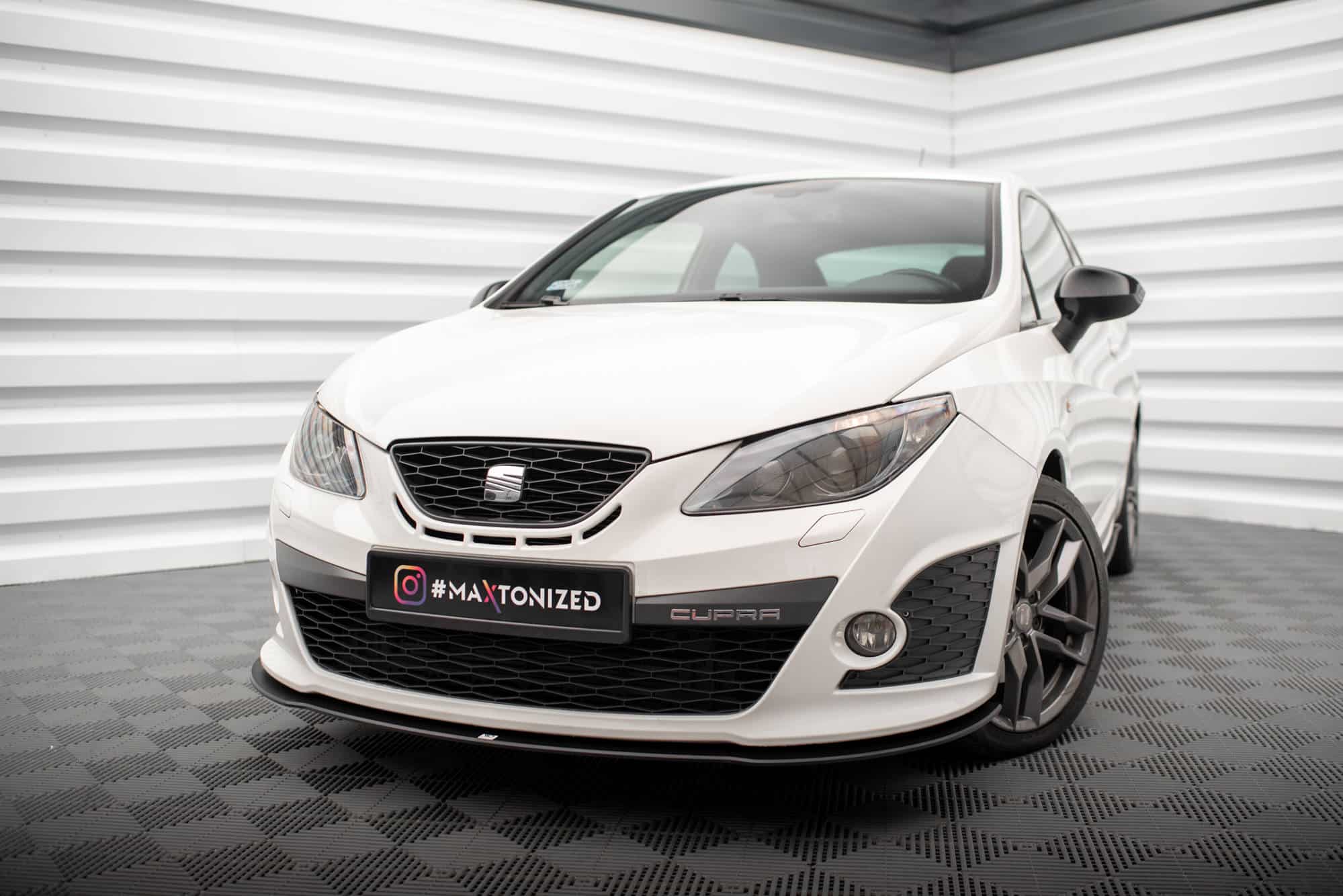 MAXTON DESIGN - Street Pro Spojler pod predný nárazník Seat Ibiza Cupra Sport Coupe Mk4, Čierna Matná – Obrázok 6
