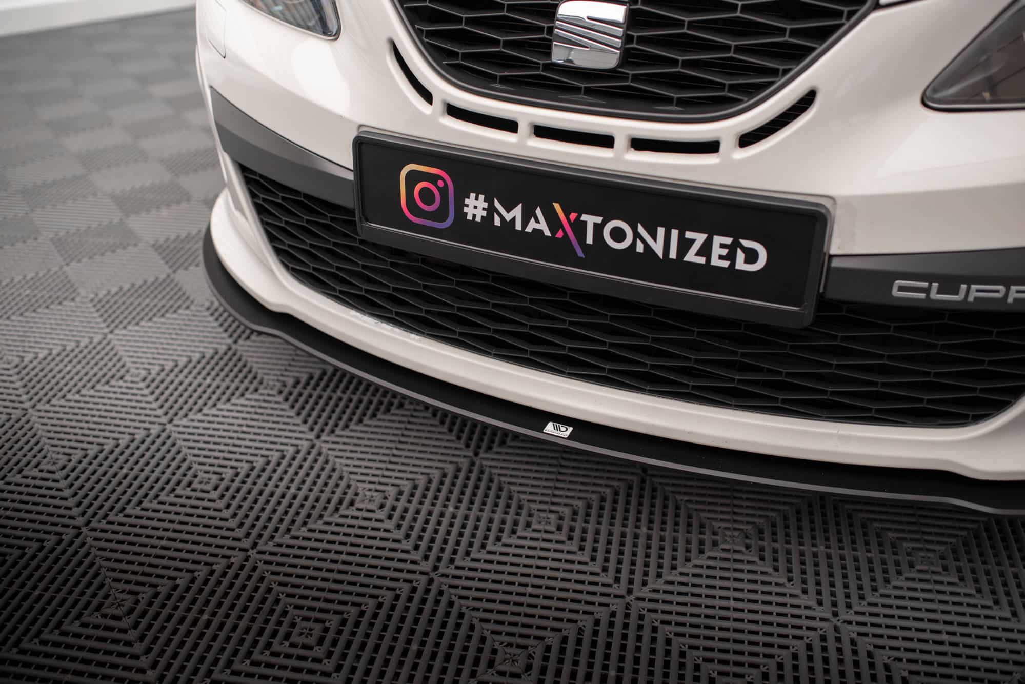 MAXTON DESIGN - Street Pro Spojler pod predný nárazník Seat Ibiza Cupra Sport Coupe Mk4, Čierna Matná – Obrázok 5