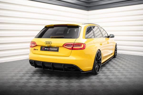 MAXTON DESIGN - Street Pro Difúzor zadného nárazníka Audi RS4 B8, Čierna Matná – Obrázok 2