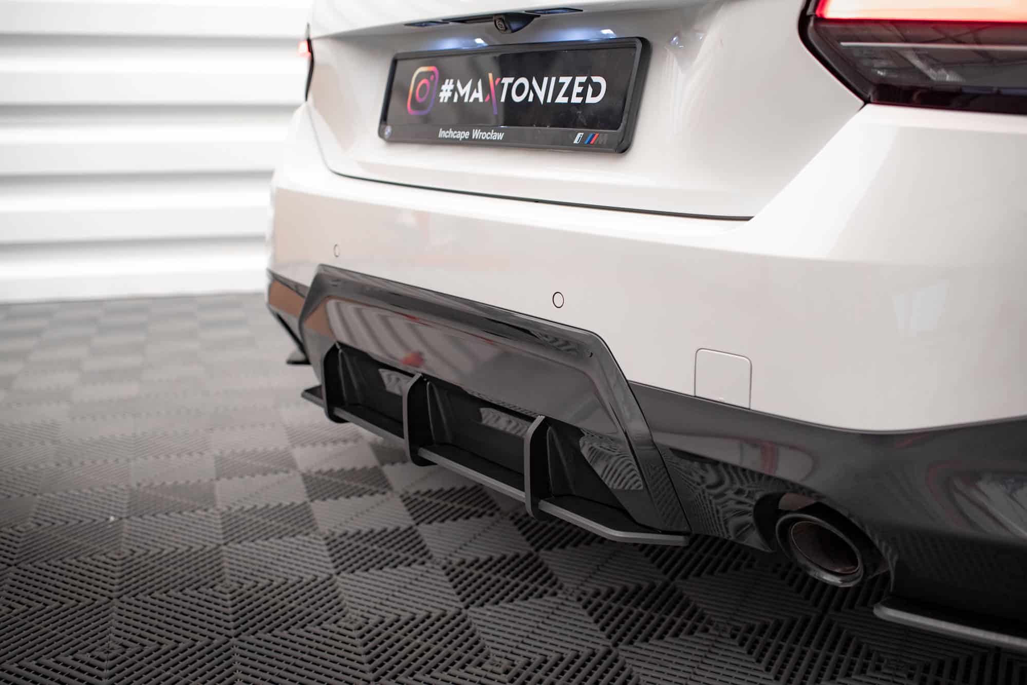 MAXTON DESIGN - Street Pro Difúzor zadného nárazníka vhodné pre BMW 2 Coupe M-Pack G42, Čierna Matná – Obrázok 6