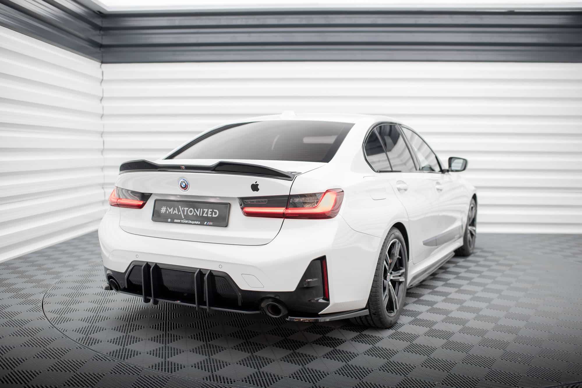 MAXTON DESIGN - Street Pro Difúzor zadného nárazníka vhodné pre BMW 3 M-Pack G20 / G21 Facelift, Čierna Matná – Obrázok 2
