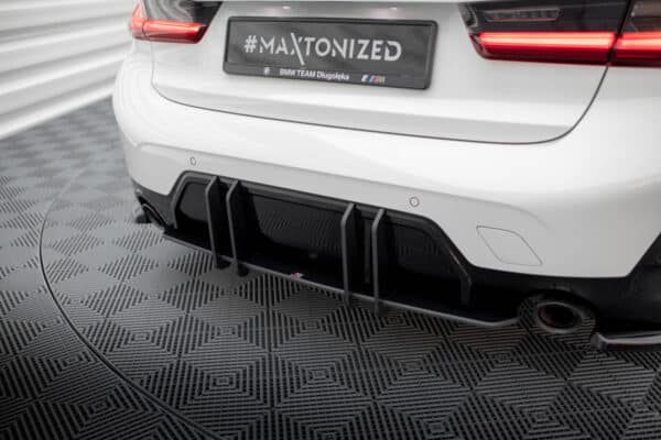 MAXTON DESIGN - Street Pro Difúzor zadného nárazníka vhodné pre BMW 3 M-Pack G20 / G21 Facelift, Čierna Matná – Obrázok 7