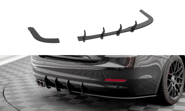 MAXTON DESIGN - Street Pro Spojler pod zadný nárazník vhodné pre BMW 4 Gran Coupe F36, Čierna Matná