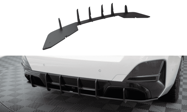 MAXTON DESIGN - Street Pro Difúzor zadného nárazníka vhodné pre BMW i4 M-Pack G26, Čierna Matná