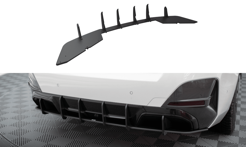 MAXTON DESIGN - Street Pro Difúzor zadného nárazníka vhodné pre BMW i4 M-Pack G26, Čierna Matná