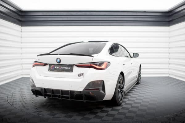 MAXTON DESIGN - Street Pro Difúzor zadného nárazníka vhodné pre BMW i4 M-Pack G26, Čierna Matná – Obrázok 2