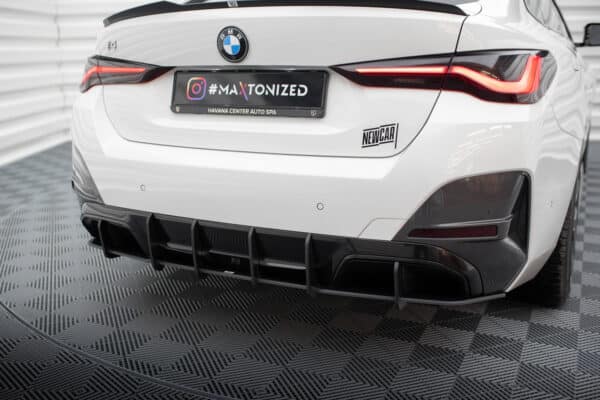 MAXTON DESIGN - Street Pro Difúzor zadného nárazníka vhodné pre BMW i4 M-Pack G26, Čierna Matná – Obrázok 6