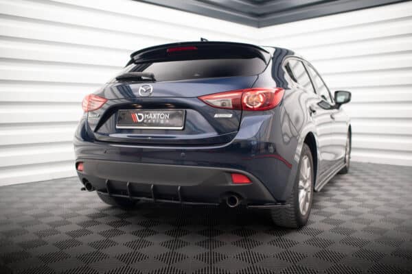MAXTON DESIGN - Street Pro Difúzor zadného nárazníka Mazda 3 Mk3, Čierna Matná – Obrázok 2