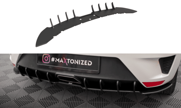 MAXTON DESIGN - Street Pro Difúzor zadného nárazníka Seat Ibiza Cupra Sport Coupe Mk4, Čierna Matná