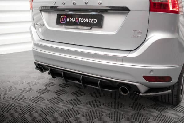 MAXTON DESIGN - Street Pro Difúzor zadného nárazníka Volvo XC60 R-Design Mk1 Facelift, Čierna Matná – Obrázok 2
