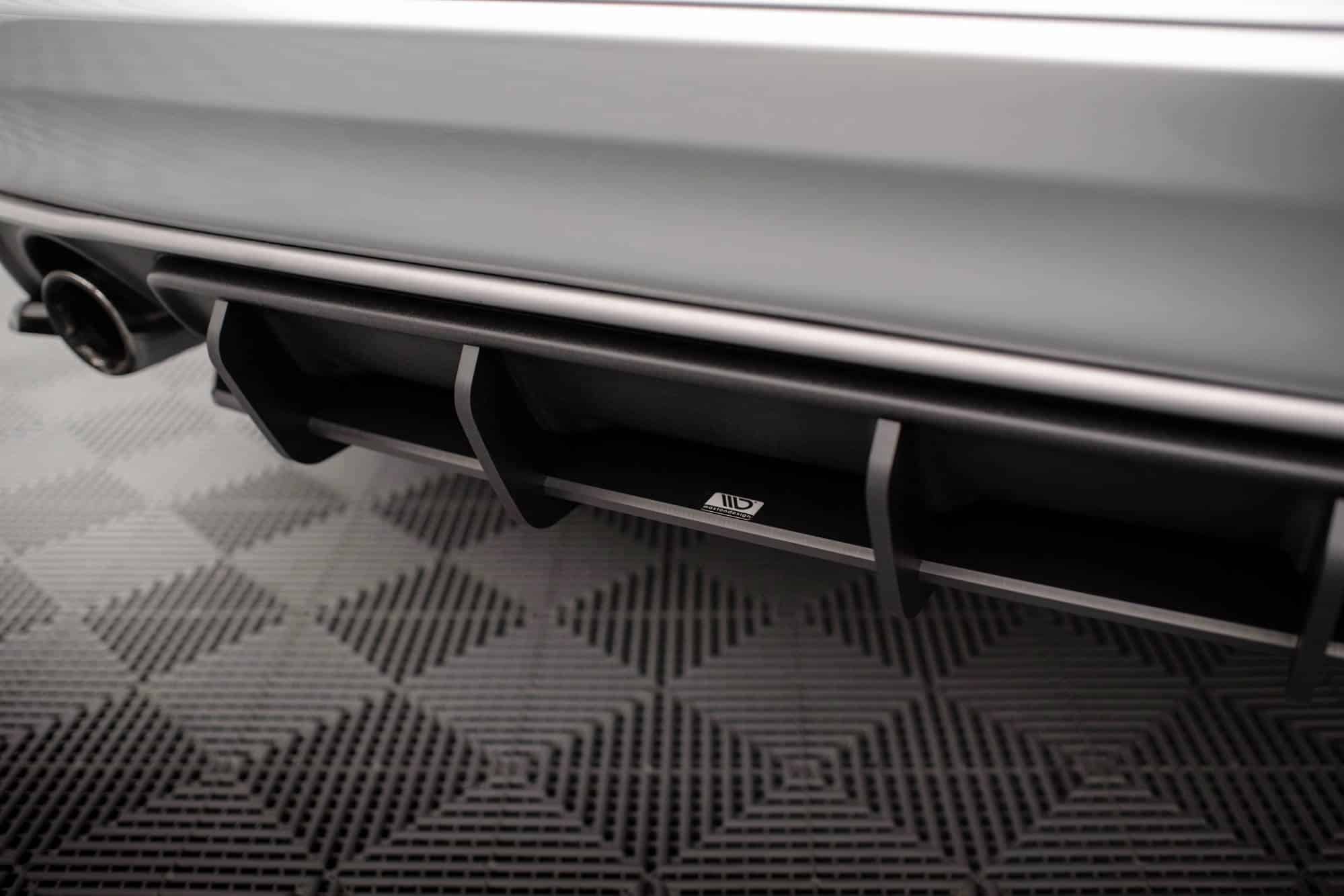 MAXTON DESIGN - Street Pro Difúzor zadného nárazníka Volvo XC60 R-Design Mk1 Facelift, Čierna Matná – Obrázok 5