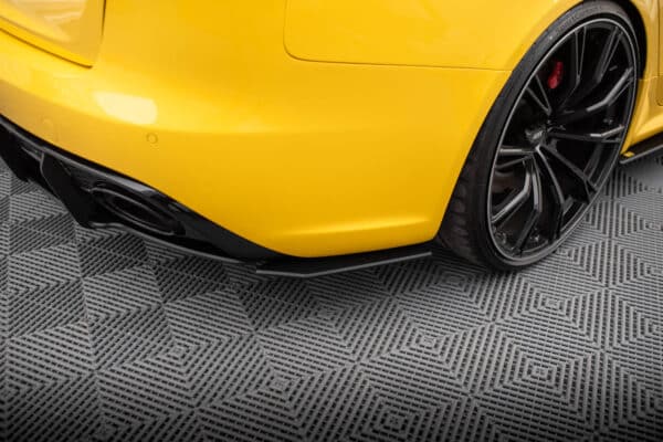 MAXTON DESIGN - Street Pro Bočné spojlere pod zadný nárazník Audi RS4 B8, Čierna Matná – Obrázok 5