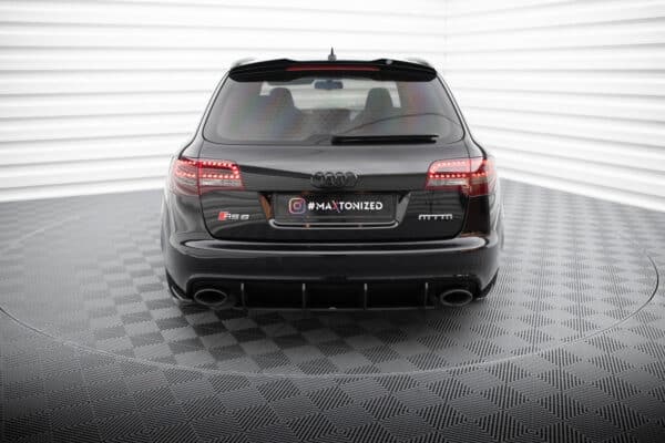 MAXTON DESIGN - Street Pro Bočné splitre zadného nárazníka Audi RS6 Avant C6, Čierna Matná – Obrázok 2