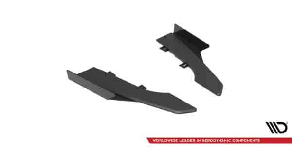 MAXTON DESIGN - Street Pro Bočné spojlere zadného nárazníka + Splitre Audi RS6 Avant C6, Čierna Matná – Obrázok 4