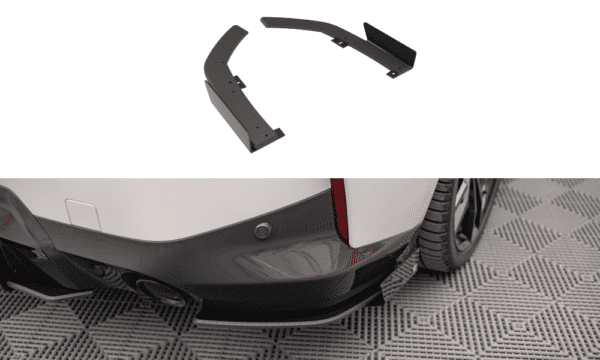 MAXTON DESIGN - Street Pro Bočné spojlere zadného nárazníka + Splitre vhodné pre BMW 2 Coupe M-Pack G42, Čierna Matná