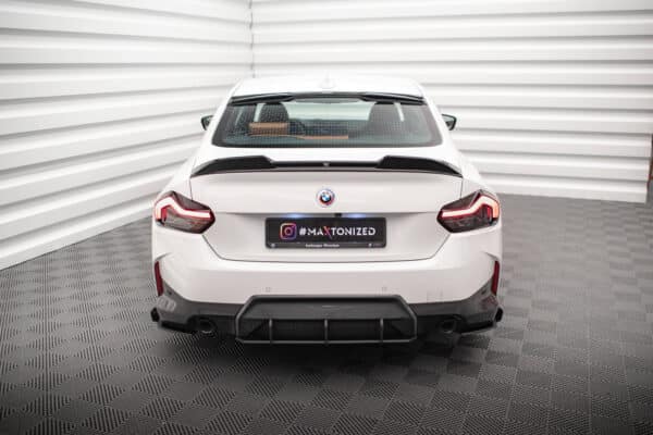 MAXTON DESIGN - Street Pro Bočné spojlere zadného nárazníka + Splitre vhodné pre BMW 2 Coupe M-Pack G42, Čierna Matná – Obrázok 2