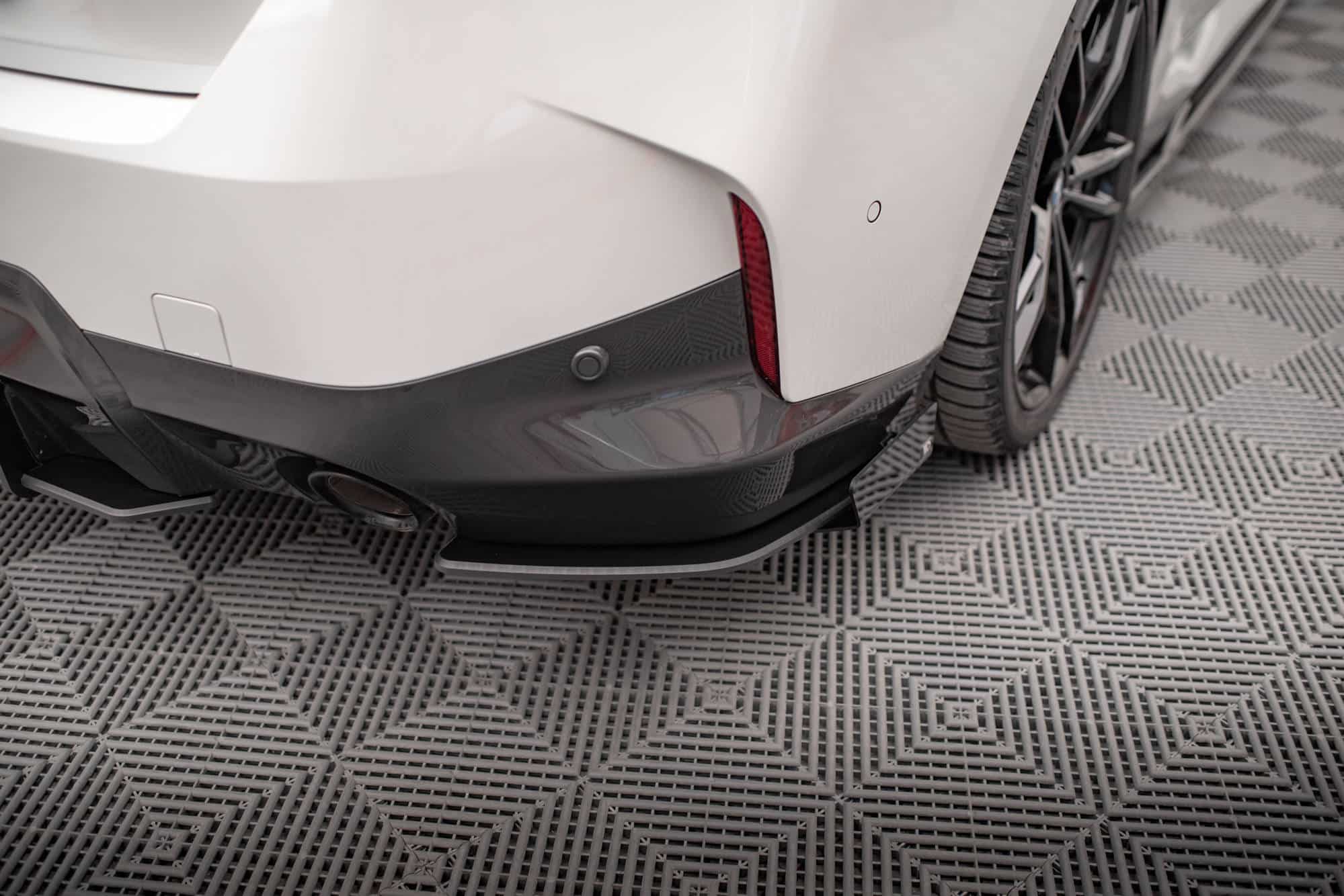 MAXTON DESIGN - Street Pro Bočné spojlere zadného nárazníka + Splitre vhodné pre BMW 2 Coupe M-Pack G42, Čierna Matná – Obrázok 6