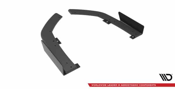 MAXTON DESIGN - Street Pro Bočné spojlere zadného nárazníka + Splitre vhodné pre BMW 2 Coupe M-Pack G42, Čierna Matná – Obrázok 3