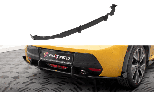 MAXTON DESIGN - Street Pro Spojler pod zadný nárazník + Splitre Peugeot 208 GT Mk2, Čierna Matná
