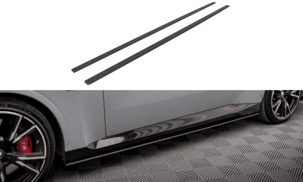 MAXTON DESIGN - Street Pro Lišty pod bočné prahy vhodné pre BMW 2 Coupe M-Pack / M240i G42, Čierna Matná