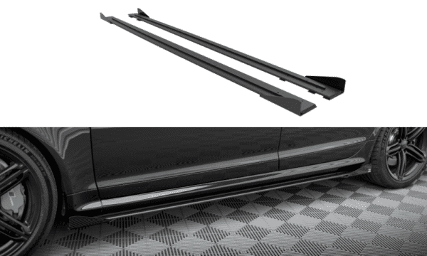MAXTON DESIGN - Street Pro Lišty pod bočné prahy + SplitreAudi RS6 Avant C6, Čierna Matná