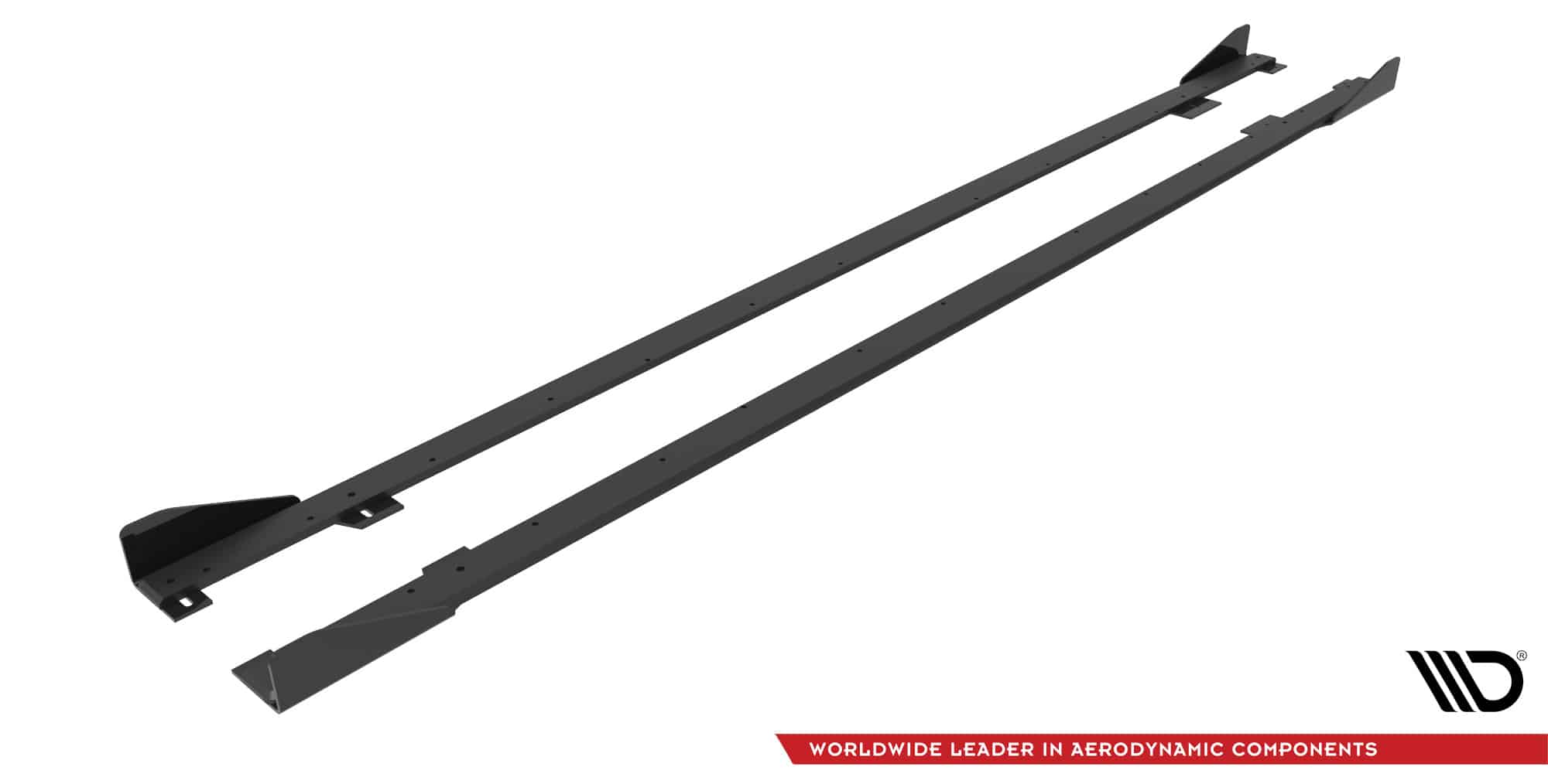 MAXTON DESIGN - Street Pro Lišty pod bočné prahy + splitre vhodné pre BMW 2 Coupe M-Pack / M240i G42, Čierna Matná – Obrázok 4