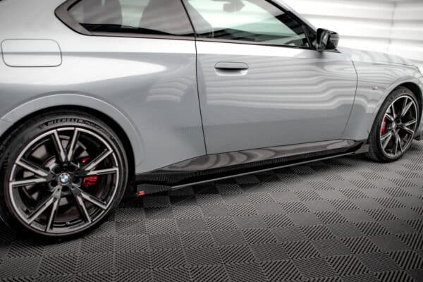 MAXTON DESIGN - Street Pro Lišty pod bočné prahy + splitre vhodné pre BMW 2 Coupe M-Pack / M240i G42, Čierna Matná – Obrázok 2