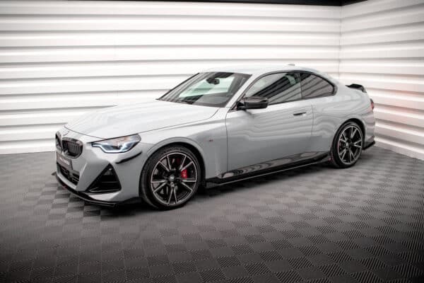MAXTON DESIGN - Street Pro Lišty pod bočné prahy + splitre vhodné pre BMW 2 Coupe M-Pack / M240i G42, Čierna Matná – Obrázok 6