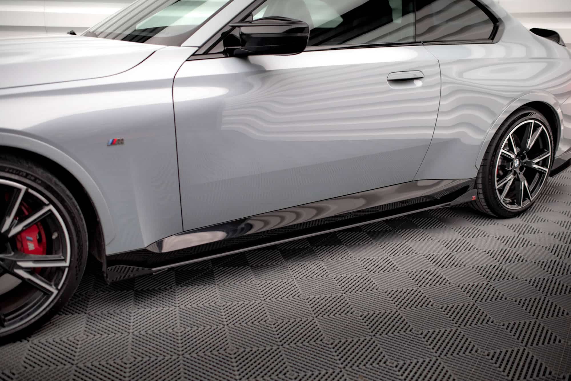 MAXTON DESIGN - Street Pro Lišty pod bočné prahy + splitre vhodné pre BMW 2 Coupe M-Pack / M240i G42, Čierna Matná – Obrázok 5