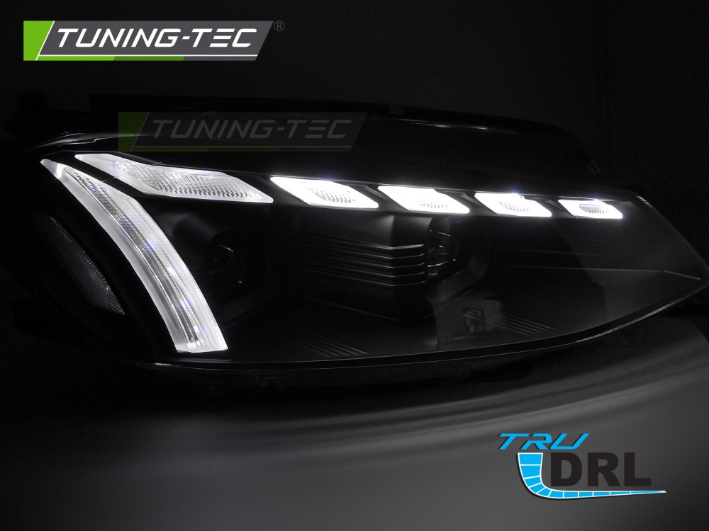 FULL LED HEADLIGHTS LIGHT BLACK DRL SEQ fits VW GOLF 7 17-19 – Obrázok 2