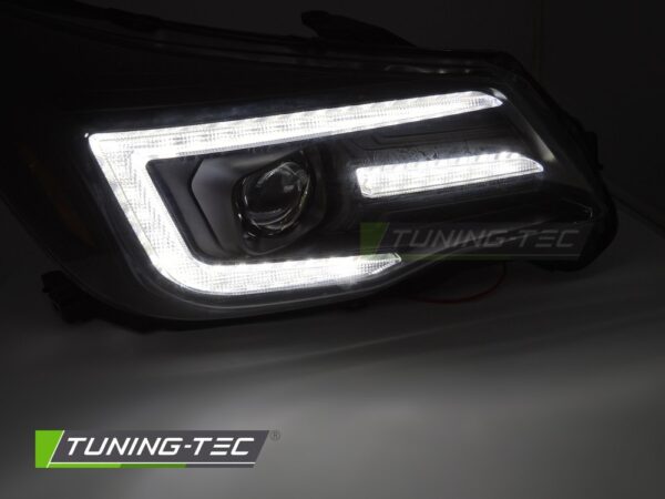 XENON HEADLIGHTS TUBE LIGHT DRL BLACK fits SUBARU FORESTER IV 13-18 – Obrázok 2