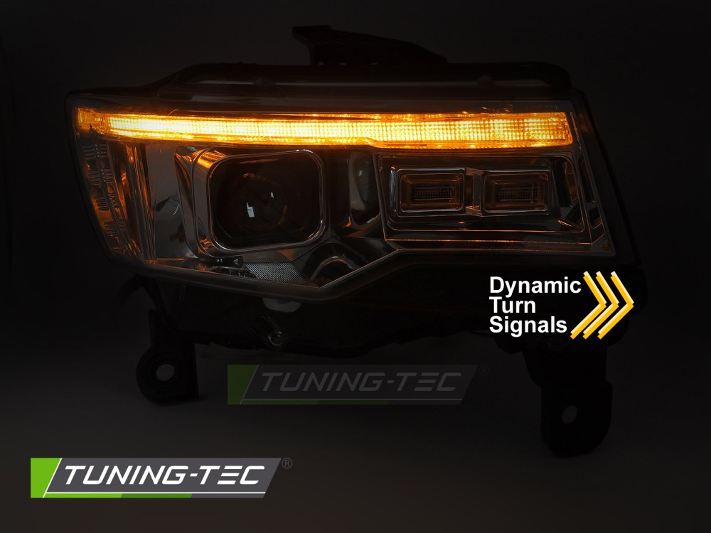 CHRYSLER JEEP GRAND CHEROKEE 14-21 CHROME TUBE LIGHT SEQ HID – Obrázok 3