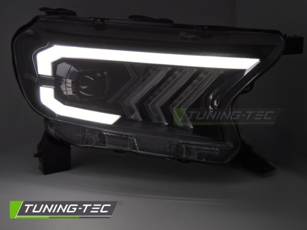 HEADLIGHTS TUBE LIGHT BLACK fits FORD RANGER V 16-22 – Obrázok 2