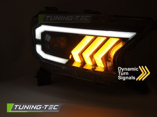 HEADLIGHTS TUBE LIGHT BLACK fits FORD RANGER V 16-22 – Obrázok 3