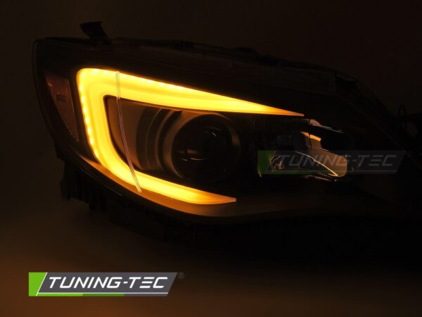 HEADLIGHTS TUBE LIGHT BLACK fits SUBARU WRX 08-14 – Obrázok 3