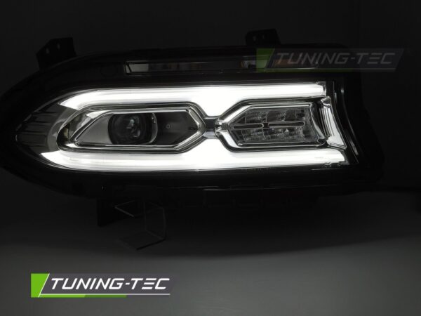 FULL LED HEADLIGHTS CHROME fits DODGE CHARGER 14-23 – Obrázok 2