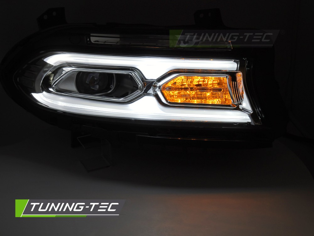 FULL LED HEADLIGHTS CHROME fits DODGE CHARGER 14-23 – Obrázok 3