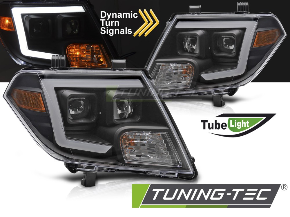 NISSAN FRONTIER 10-14 TUBE LIGHTS BLACK