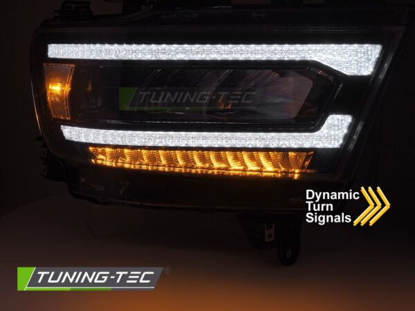 LED HEADLIGHTS DRL SEQ fits DODGE RAM 19-22 – Obrázok 3