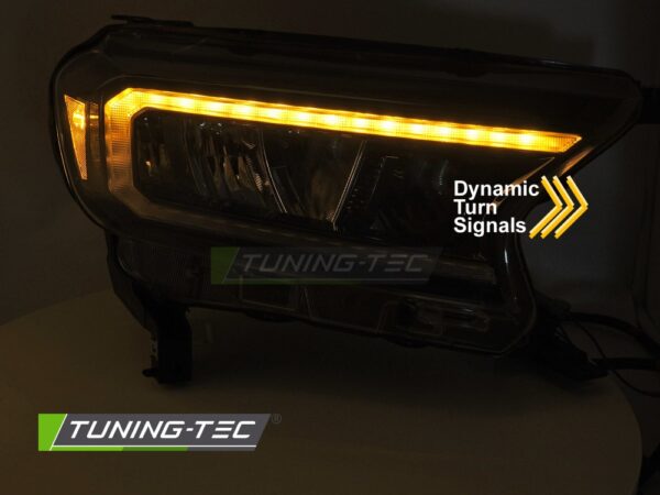 LED HEADLIGHTS BLACK fits FORD RANGER V 16-22 – Obrázok 3